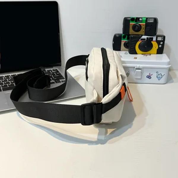 Bolsa de peito versátil estilo japonês para homens e mulheres, bolsa de tiracolo esportiva casual de grande capacidade, bolsa de ombro de estudante na moda