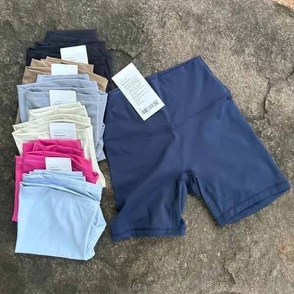 Respirável Shorts Esportivos com Bolsos para Mulheres, Corrida e Yoga Shorts, Ginásio de Fitness, 8 pol