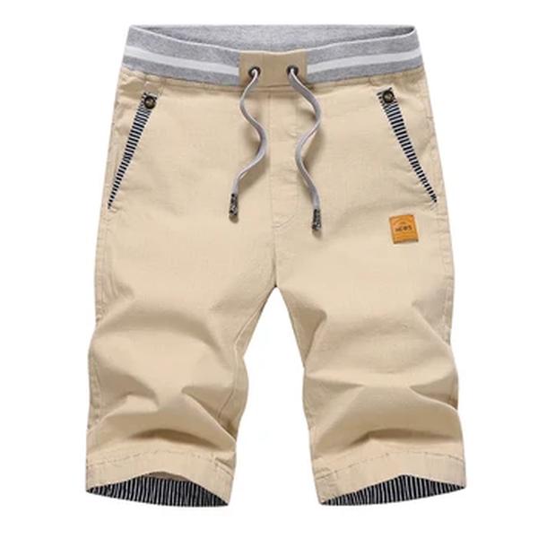 Shorts surf masculino de linho, estampa de crocodilo respirável e casual de marca fashion para verão