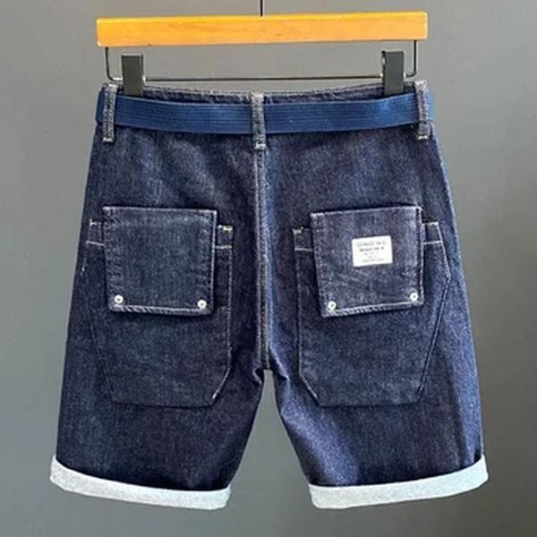 Shorts jeans finos para homens, gráfico de carga com texto, jeans curtos, calças para homens, jeans populares, designer de cowboy, frete grátis, novo, xxxl