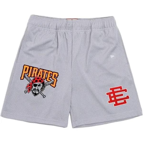 Edalson-shorts estampados florais clássicos para homens, shorts básicos de malha, academia, basquete, esportes, casuais, novos, verão