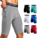 Calças justas de compressão Quick Dry para homens, Shorts Running, Ginásio Fitness, Shorts Esportivos, Troncos Masculinos, Leggings