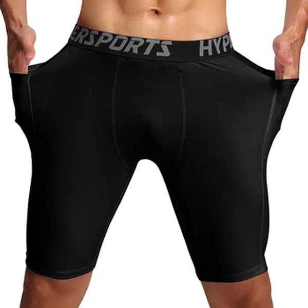 Calças justas de compressão Quick Dry para homens, Shorts Running, Ginásio Fitness, Shorts Esportivos, Troncos Masculinos, Leggings