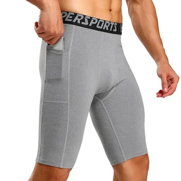 Calças justas de compressão Quick Dry para homens, Shorts Running, Ginásio Fitness, Shorts Esportivos, Troncos Masculinos, Leggings
