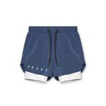 Calções de jogging 2 em 1 masculino, novíssimo, calções desportivos de verão, fitness, ginástica, treino, corrida, elástico, novo e respirável