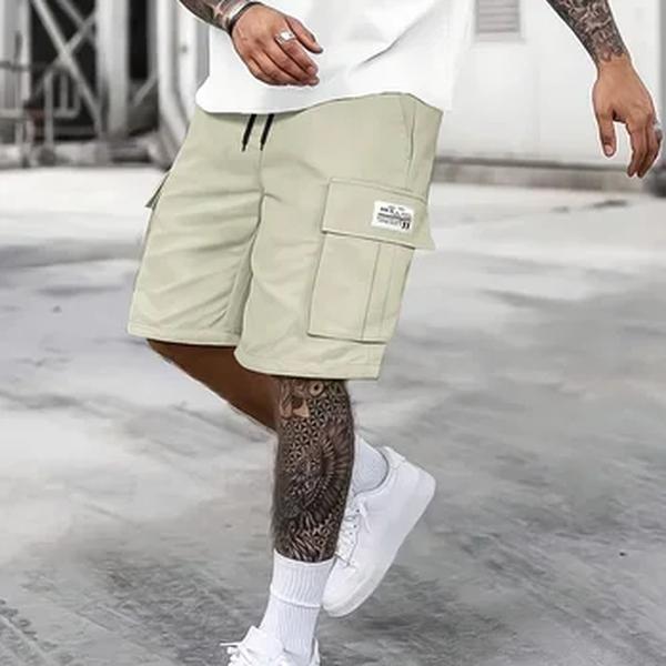 Shorts de carga casual masculino com bolso, verão, ao ar livre