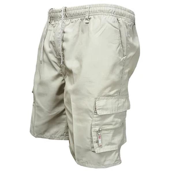Shorts de carga tático masculino, shorts de jogging casual, bolsos múltiplos soltos, cintura elástica, macacão de trabalho e caminhada, verão