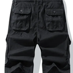 Shorts de algodão multi bolsos para homens, shorts soltos confortáveis táticos, calças de trabalho, roupas masculinas, shorts impermeáveis para trilha de caminhada