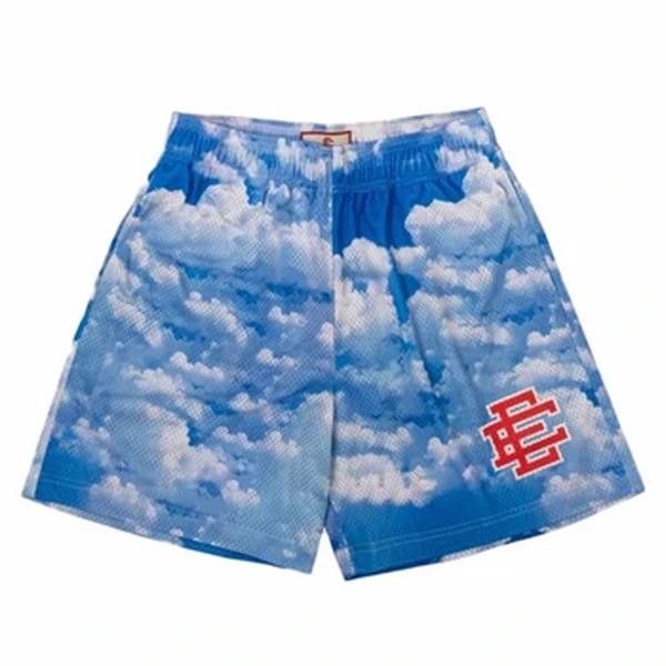 Edalson-shorts estampados florais clássicos para homens, shorts básicos de malha para academia, basquete, praia, novo design de verão