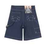 Perna larga masculina Baggy Denim Shorts, Jeans extragrandes, Verão, Y2K