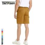 Tacvasen-shorts de algodão respirável para homens, casual, multi-bolsos, trabalho, caminhadas, tático, ao ar livre, verão