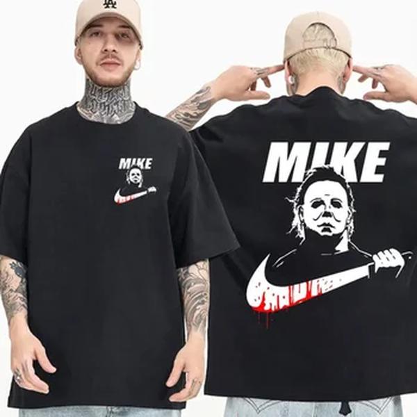 Halloween Horror Movie T-shirt para homens e mulheres, algodão vintage Tees, O-Neck Tops, roupas de manga curta, frete grátis