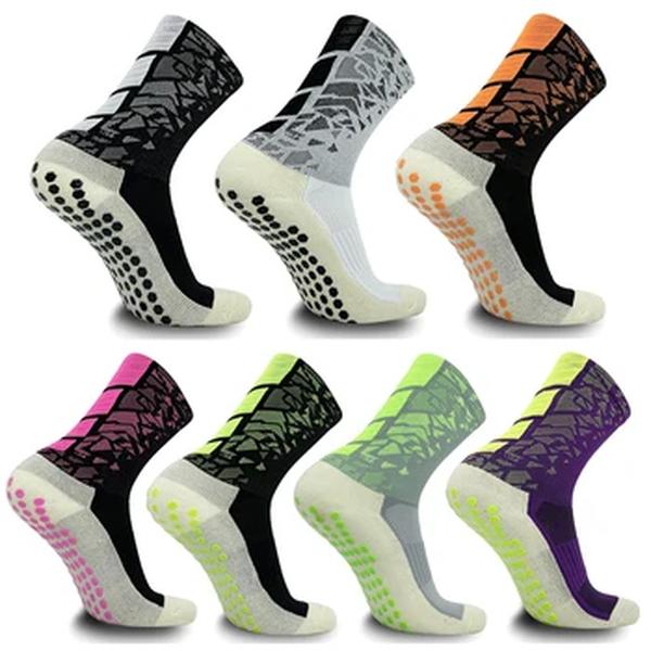 Novo tubo de futebol médio meias adultos das mulheres dos homens florid meias esportivas antiderrapante silicone inferior futebol basquete aperto meias