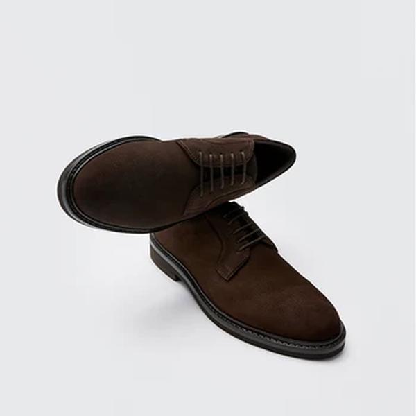 Sapatos masculinos de design de marca estilo britânico negócios formais sapatos de couro real masculino dedo do pé redondo rendas casuais sapatos derby tênis
