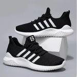 Tênis de corrida respiráveis para homens e mulheres, tênis leves, antiderrapante, calçados esportivos macios, caminhada ao ar livre e tênis, unissex