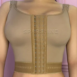 Fajas Colombiana-Sutiã de Alta Compressão Emagrecimento Shaping com Olhos Gancho, Corretor de Postura Shapewear, Beleza Corporal, Novo