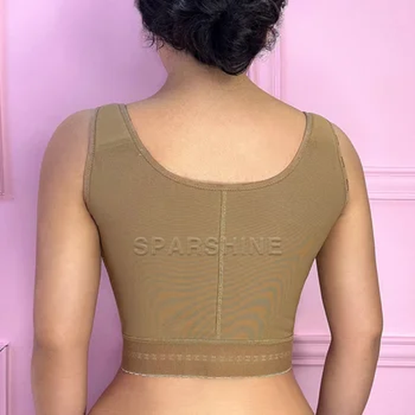 Fajas Colombiana-Sutiã de Alta Compressão Emagrecimento Shaping com Olhos Gancho, Corretor de Postura Shapewear, Beleza Corporal, Novo