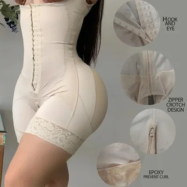 Shaper corporal de compressão emagrecedor para mulheres, Waist Trainer, Shapewear, pós-cirurgia, Butt Lifter, colombiano