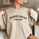 O Vampire Diaries Crewneck moletom, Hoodie vintage, DC vampiro fã presente, Mystic Creek