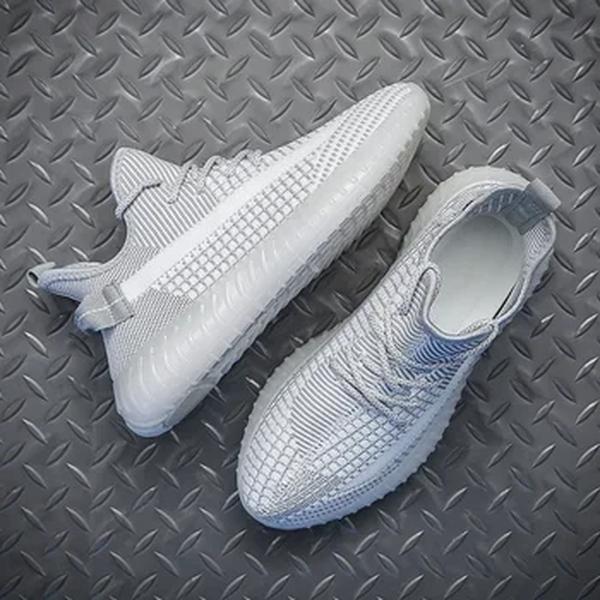 Sapatilhas de malha unissex para homens e mulheres, respirável, caminhando, casual, tamanho grande, confortáveis, sapatos de casal, novo, 2022