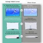 Tela projetor salange 100 polegada 120 polegada 150 portátil dobrável para o cinema em casa ao ar livre indoor telas de projeção dupla lateral