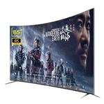 Smart TV curva com tela grande, Ultra HD, TV LED, 65 pol