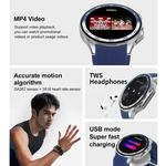 Smart Sport Watch para homens e mulheres, Smartwatch com registro de memória e som, BT Call, bússola, GPS Track, Play Video, 32GB, novo, 2024
