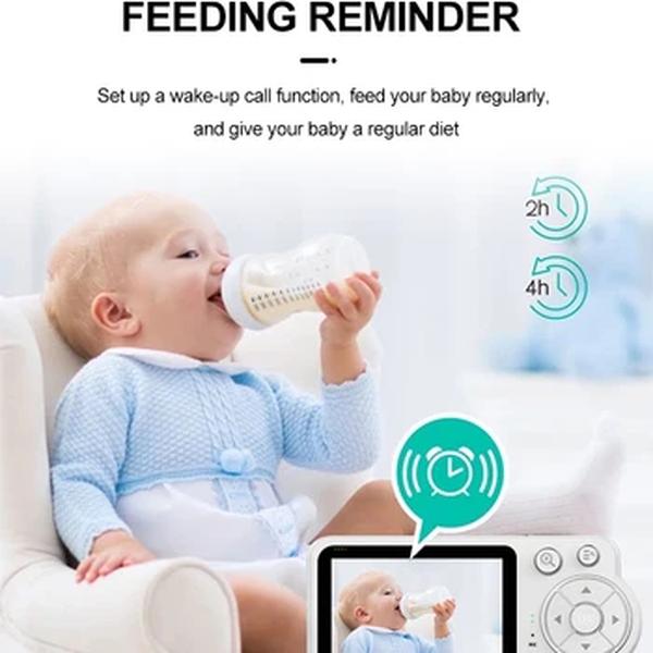 Monitor eletrônico do bebê com display LCD, vídeo porteiro, câmera de vigilância, proteção de segurança para o bebê recém-nascido, 2.8in