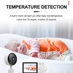 Monitor eletrônico do bebê com display LCD, vídeo porteiro, câmera de vigilância, proteção de segurança para o bebê recém-nascido, 2.8in