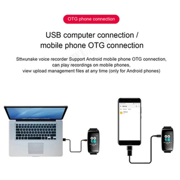 espiã escondido Mini câmera relógio voz gravador de vídeo 1080P HD DV Profissional pulseira digital dictafone som pequeno micro para casa segura