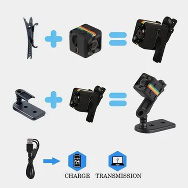 Xiaomi-Mini HD Câmera de Segurança Portátil, Pequena Cam Babá, Vídeo, Voz, Gravador de DV, Interior, Secreto, Casa e Escritório