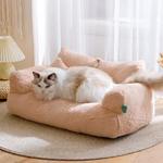 Sofá quente lavável do luxuoso para animais de estimação, cama confortável do gato, ninho do cão, sofá, casa, almofada do cats, mobília do inverno