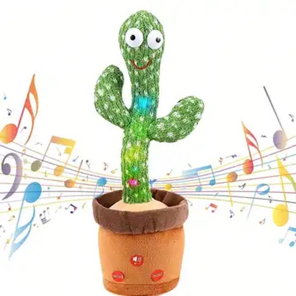 Dança Talking Cactus Brinquedos para Bebés Meninos e Meninas, Cantando Imitando Gravação, Repetindo o Que Você Diz Sunny, 1Pc