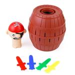 Engraçado Pirate Barrel Toys for Kids, Lucky Game, Jumping Pirates, Espada, Stab, Pop Up, Tricky Toy, Brincadeiras de família, Presente de criança, Novo