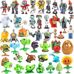 Plants vs Zombies Figures for Children, Dr. Zomboss, Peashooter, Gargantuar, Batata, Mina, Chomper, Conehead, Presente de Natal, Brinquedo Infantil, Novo