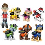 Figuras de ação patrulha pata para crianças, anime desenhos animados, ryder, perseguição, skye, marechal, entulho, rochoso, zuma, presente de aniversário