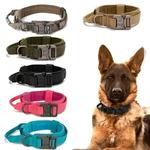 Durável tático cão arnês e trela conjunto, Ajustável Militar Pet Collar, Médio e grande cão, Acessórios de treinamento