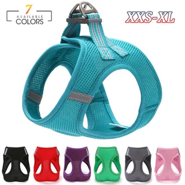 Ajustável Pet Harness Colete, Dog Walking Leash, Coleiras de Cachorro e Gato, Acessórios Pequenos e Médios, Novo