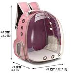 Transparente Pet Carrier Backpack, Cápsula Transparente, Bubble Pet Backpack, Pequeno animal filhote de cachorro Kitty e pássaro, respirável para viagens