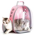 Transparente Pet Carrier Backpack, Cápsula Transparente, Bubble Pet Backpack, Pequeno animal filhote de cachorro Kitty e pássaro, respirável para viagens