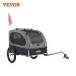 VEVOR-Reboque dobrável de bicicleta para cães, transportador de bicicletas com rodas, acoplador, refletores, bandeira, pet, reboque, pet, £ 88