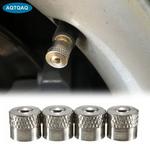 Alumínio Air Roda Caps, Dust Nipple Cover, Premium Car Roda Pneu Caps para Carros e Motocicletas Caminhões Bicicletas e Bicicletas, 4 PCs/Set, 8mm