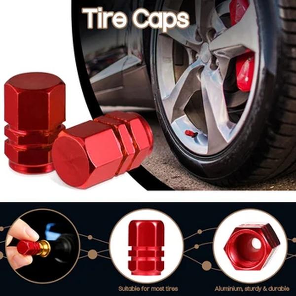 Alumínio Alloy Car Wheel Tire Valve Caps, pneu Rim Stem Covers, Airdust, impermeável, automóveis, motocicletas, caminhões, bicicleta, 5 pcs, 10pcs