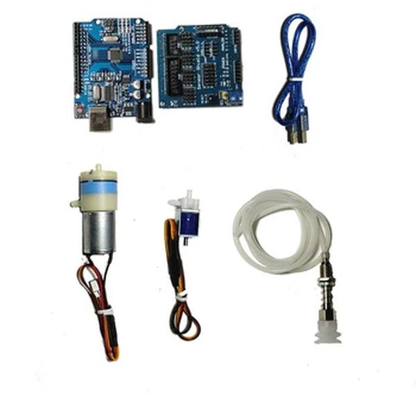 UNO R3 Programável Robô Ventosa a Vácuo para Arduino, Bomba de Sucção, Kit DIY para Copos Braço Mecânico