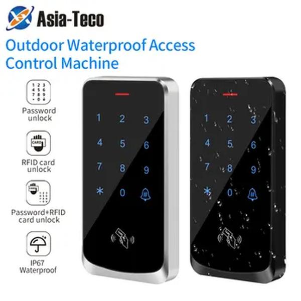 Ip67 à prova dip67 água rfid 125khz controle de acesso do teclado tela sensível ao toque controle de acesso inteligente sistema fechadura da porta eletrônica leitor wiegand