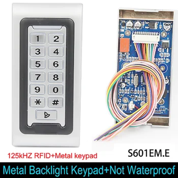 IP68 impermeável Backlight RFID Card, Standalone Access Control Reader, senha do teclado, 2000 usuários, Sistema de bloqueio ao ar livre, 125kHz