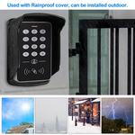 OBO-Standalone Access Control Keypad, Sistema De Teclado RFID, impermeável Tampa Exterior, 125KHz Controlador, Leitor De Cartão, 10Pcs Keyfobs