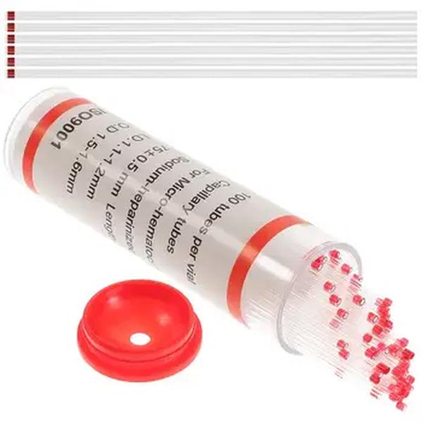 Tubo Capilar de Vidro para Laboratório, Micro Hematócrito, Fusão Vidraria, Consumíveis Experimentais, 200PCs