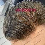 Remy Cabelo Humano Toupee para Homens, Linha Fina Natural, Castanho Escuro, 100% Remy, Indetectável, Base PU Completa, Perucas Homem, Sistema de Prótese Capilar