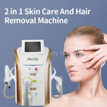 Venda quente m22 opt máquina da beleza da remoção do cabelo tratamento da acne remoção do enrugamento nd yag tatuagem remover o clareamento da pele dispositivo aopt m22